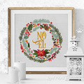 Christmas Wreath with NOEL Inscription embroidery design - 5 sizes
