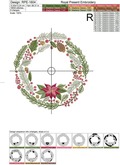 Christmas Wreath with NOEL Inscription embroidery design - 5 sizes