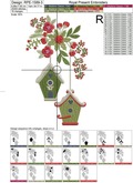 Christmas birdhouses Machine Embroidery Designs - 3 sizes