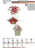 Christmas birdhouses Machine Embroidery Designs - 3 sizes