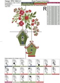 Christmas birdhouses Machine Embroidery Designs - 3 sizes