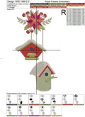 Christmas birdhouses Machine Embroidery Designs - 3 sizes