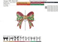 Christmas bow - 5 sizes