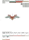 Christmas decoration with bell Machine embroidery design