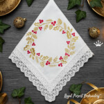 Golden Holly & Pinecone Christmas Wreath - 5 sizes