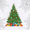 Christmas tree Machine Embroidery Design - 3 sizes