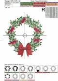 Christmas tree wall art machine embroidery design - 2 sizes