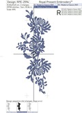 Chrysanthemums endless Border Machine Embroidery Design