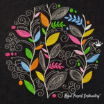 Circle Autumn Leaves - 6 sizes