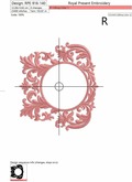 Classic Monogram Blank Embroidery Design - 3 sizes