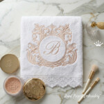 Vintage Flourish Frame Template for Custom Monograms - 3 sizes