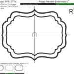 Blank ITH Placemat Embroidery Design Large Hoop - 9 sizes