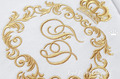Classic monogram frame with crown Machine Embroidery Design - 4 sizes
