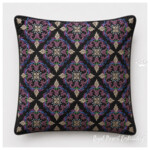 Acanthus Rosette Quilt Block Machine Embroidery Design – 3 Sizes