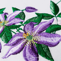 Clematis Corner Machine Embroidery Design - 4 sizes