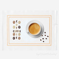 Coffee inscription Machine Embroidery Design - 2 sizes
