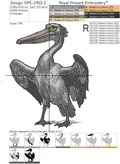 Colored Pelican - 7 sizes