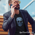 Colored Skull Machine Embroidery Design - 3 sizes