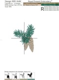 Cones Machine Embroidery Designs Set - 2 Sizes
