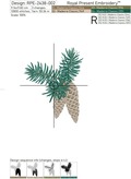 Cones Machine Embroidery Designs Set - 2 Sizes