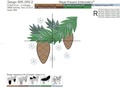 Cones on a branch Free Machine embroidery design - 3 sizes