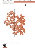 Corals Machine embroidery design - 7 sizes