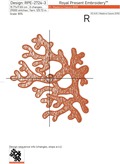 Corals Machine embroidery design - 7 sizes