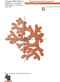 Corals Machine embroidery design - 7 sizes