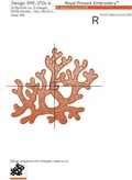 Corals Machine embroidery design - 7 sizes