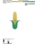 Corn Cobs Primitive Machine Embroidery Designs - 3 sizes