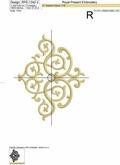 Noir Flourish Arabesque Corner - 6 sizes
