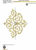 Noir Flourish Arabesque Corner - 6 sizes