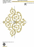 Noir Flourish Arabesque Corner - 6 sizes