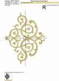 Noir Flourish Arabesque Corner - 6 sizes