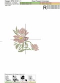 Corner Magnolias Machine Embroidery Designs - 4 sizes