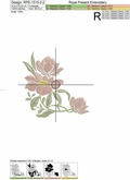 Corner Magnolias Machine Embroidery Designs - 4 sizes