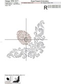 Corner with Easter egg Embroidery Design - 3 sizes