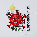 Coronavirus COVID-19 Free Machine Embroidery Design - 4 sizes