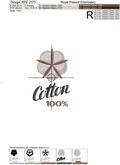 Cotton 100% Machine Embroidery Design - 3 sizes