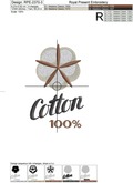 Cotton 100% Machine Embroidery Design - 3 sizes