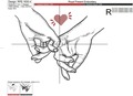 Couple in love hold hands Machine Embroidery Design - 4 sizes