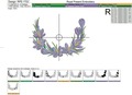 Crocuses Vignette Machine Embroidery Design - 3 sizes