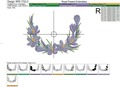 Crocuses Vignette Machine Embroidery Design - 3 sizes
