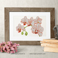 Cross-stitch Orchid Dreams