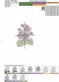 Cross-stitch Machine Embroidery Design Pansies