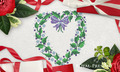 Cross-stitch Machine Embroidery Design Valentine Heart