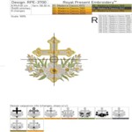 Easter Cross with Daffodils - 3 sizes