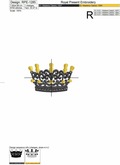 Crown Embroidery Design - 3 sizes