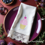 Ornamental cupcake with cherry
