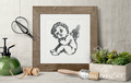 Cupid little baby Machine Embroidery Design